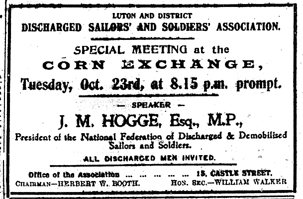 Hogge meeting advert