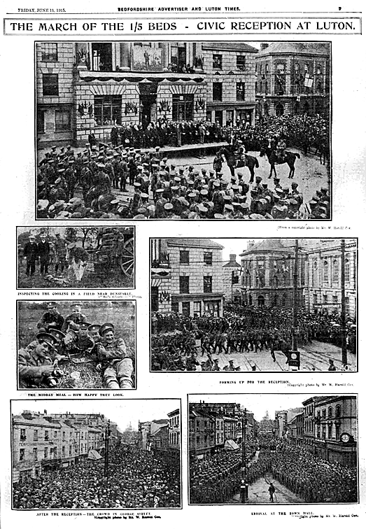 5th Beds march in Luton