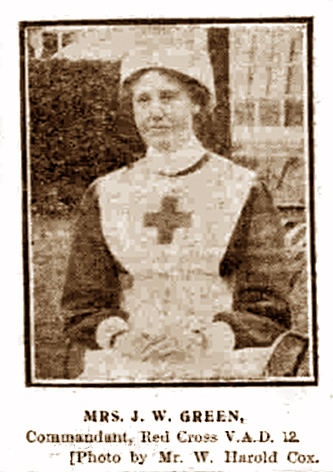 VAD commandant Mrs Green