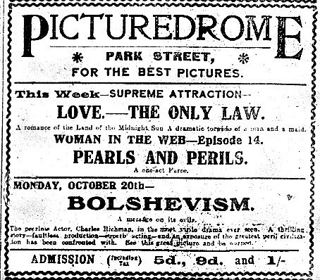 Picturedrome ad, Bolshevik