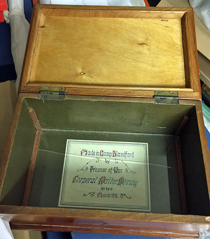 Box made by German POW Walter Doring