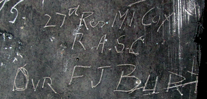 Wardown House graffiti, Cox