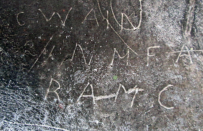 Wardown House graffiti, Wain