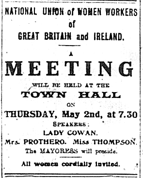 Women's Union advert