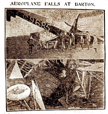 Air crash at Barton