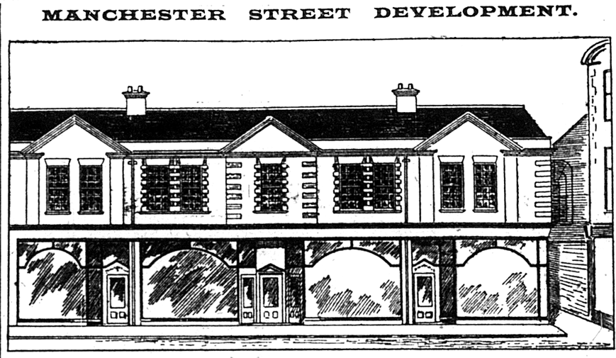 Manchester Street shops plan