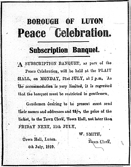 Banquet advertisement