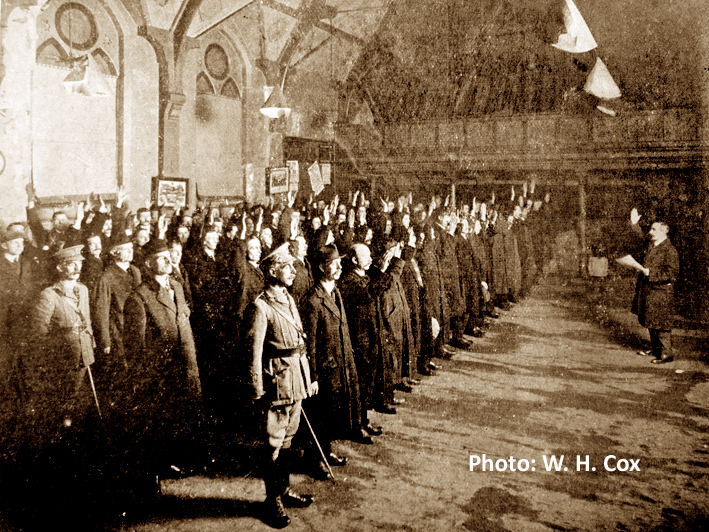 Volunteers take oath