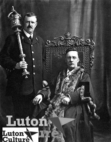 Mayor Henry Impey, macebearer Frederick Ringall