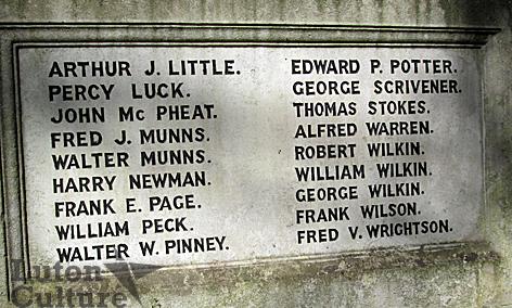 Leagrave War Memorial Leagrave War Memorial