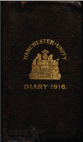 WE Owen Diary 1916 Front cover of 1916 Diary of WE Owen