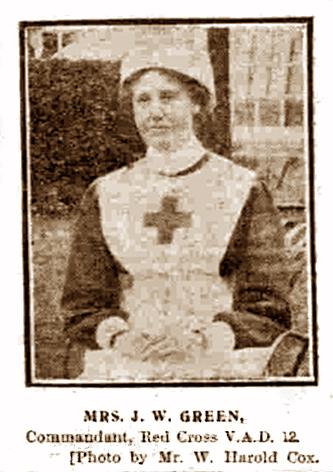 VAD commandant Mrs Green